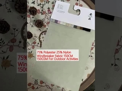 75% 폴리에스테르 25% 나일론 150CM 150GSM